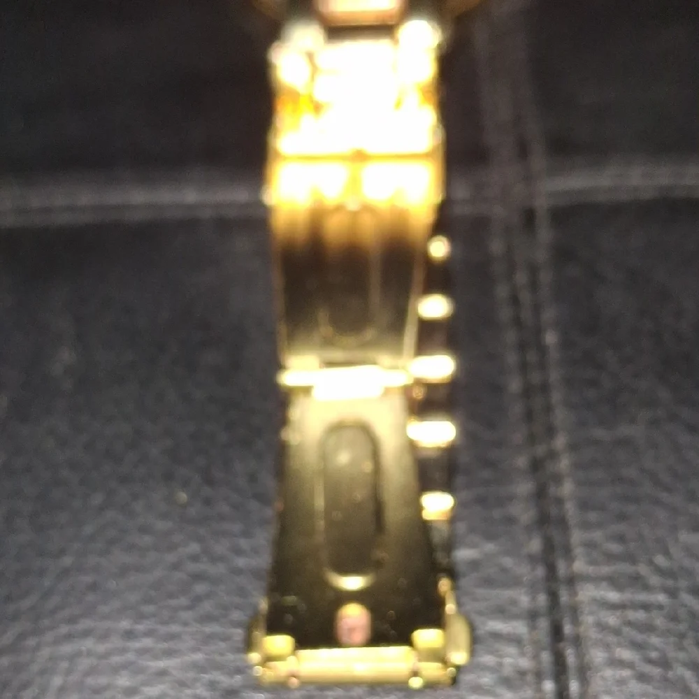 Women's Gold Watch with Crystal Detailing